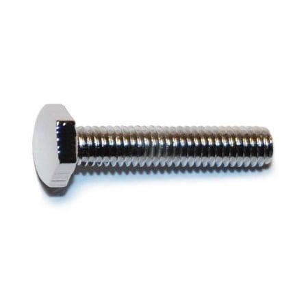 Midwest Fastener Class 8.8, M4-0.70 Hex Head Cap Screw, Chrome Plated Steel, 20 mm L, 10 PK 79963